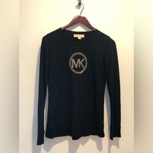 Micheal Kors light black sweater with MK design